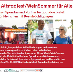 Begleitservice beim Altstadtfest f&uuml;r Menschen mit Einschr&auml;nkungen